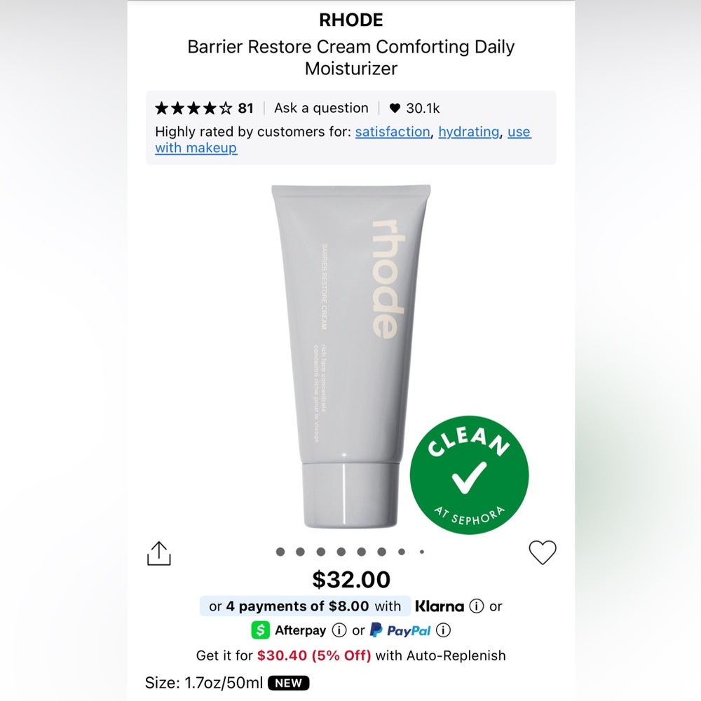 Rhode Barrier Restore Cream